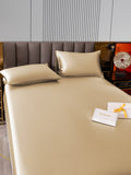 SilkSilky US 22Momme Pure Silk Bedding Set Beige 003