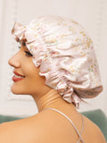 SilkSilky  Pure Silk Sleep Cap Floral 002