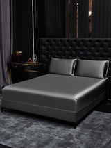 [Dark Gray] SilkSilky  19Momme Bedding Set 001