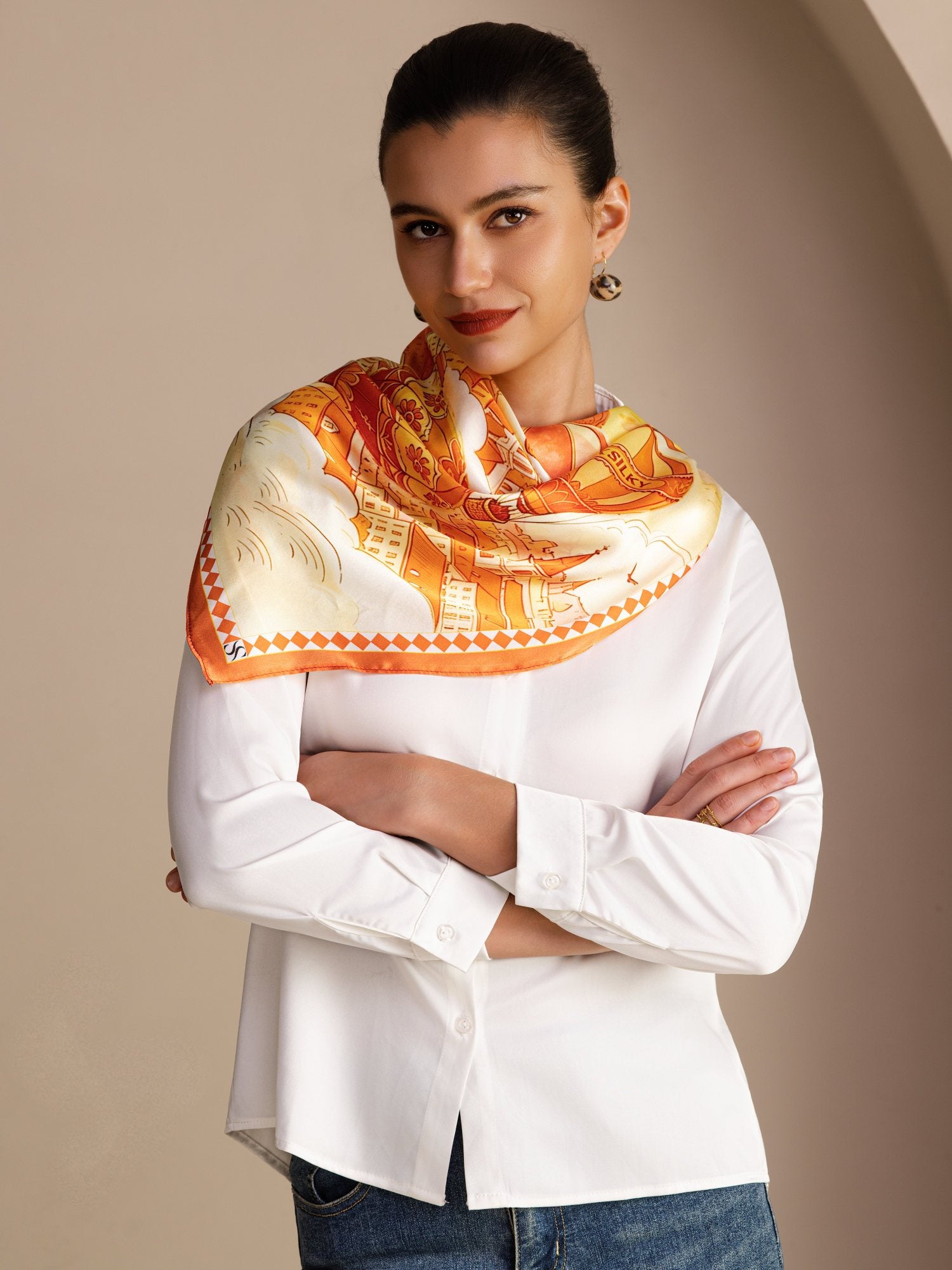 [Yellow Balloon] SilkSilky Scarf 002