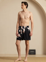 [Black] SilkSilky 19Momme Mens Sleep Bottoms 006
