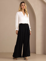 [Black] SilkSilky  Women's Pants 003