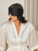 [Black] SilkSilky  Eye Mask 002