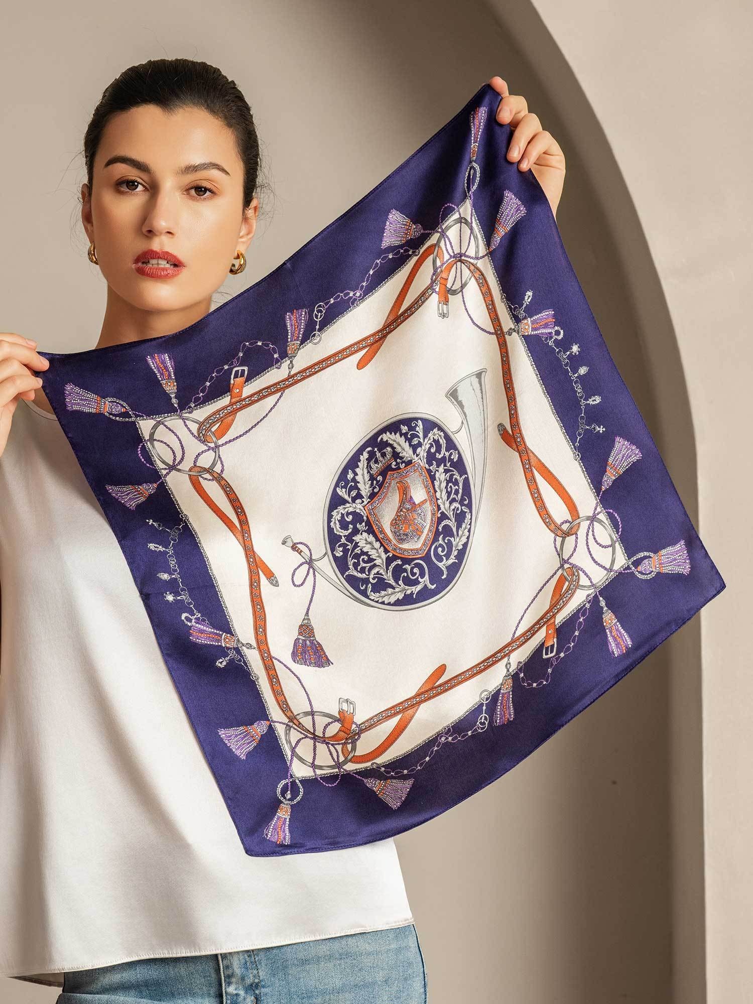 [Multi] SilkSilky Pure Silk Scarf 006