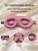 [Pale Mauve] SilkSilky  22Momme Eye Mask 004