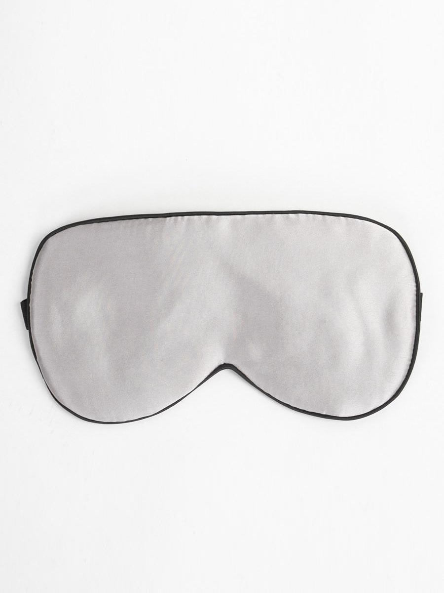 SilkSilky US 19Momme Pure Silk Eye Mask Gray 005