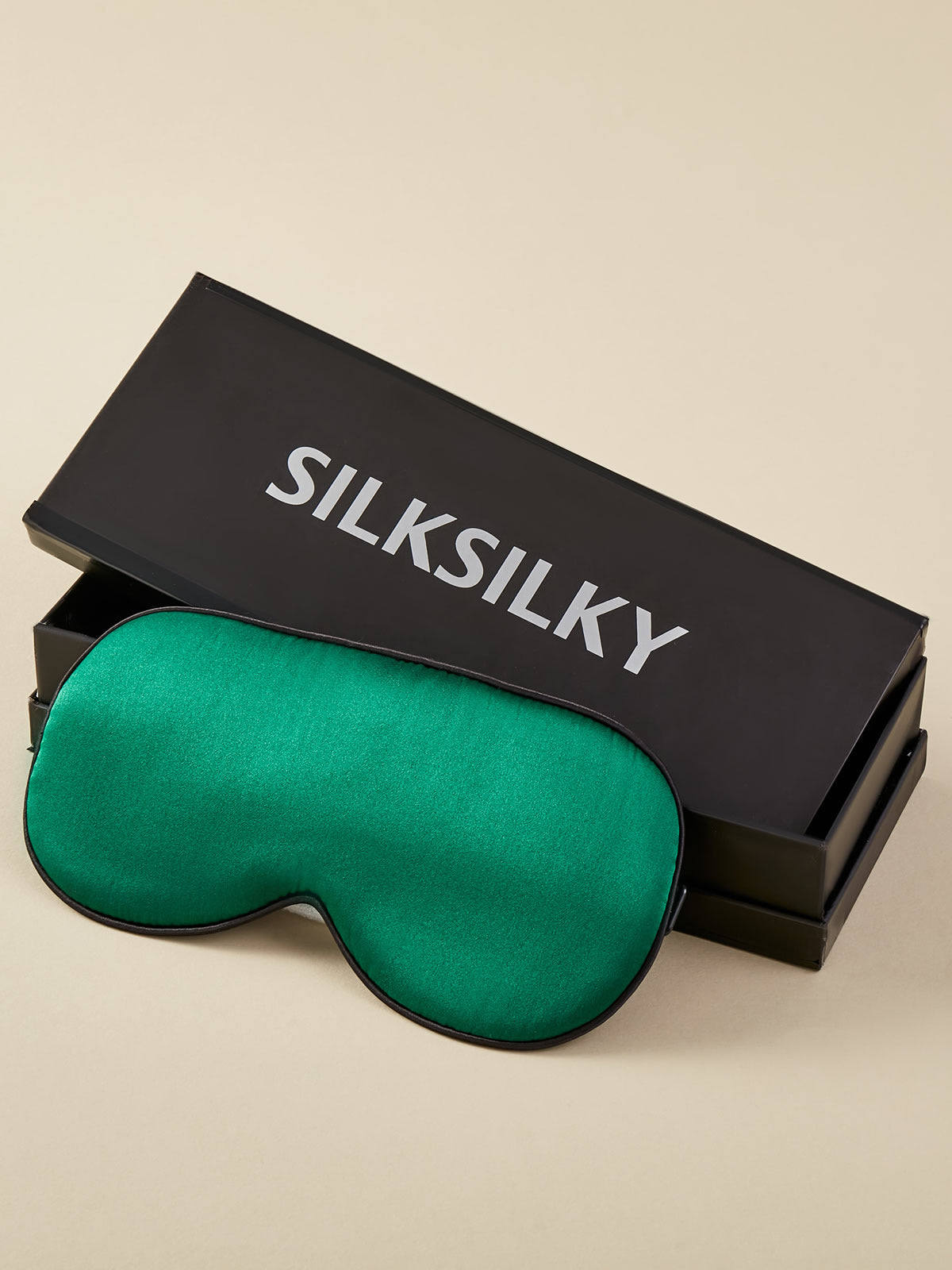 SilkSilky US 19Momme Pure Silk Eye Mask Black 004