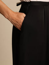 [Black] SilkSilky  19Momme Silk Skirt 004