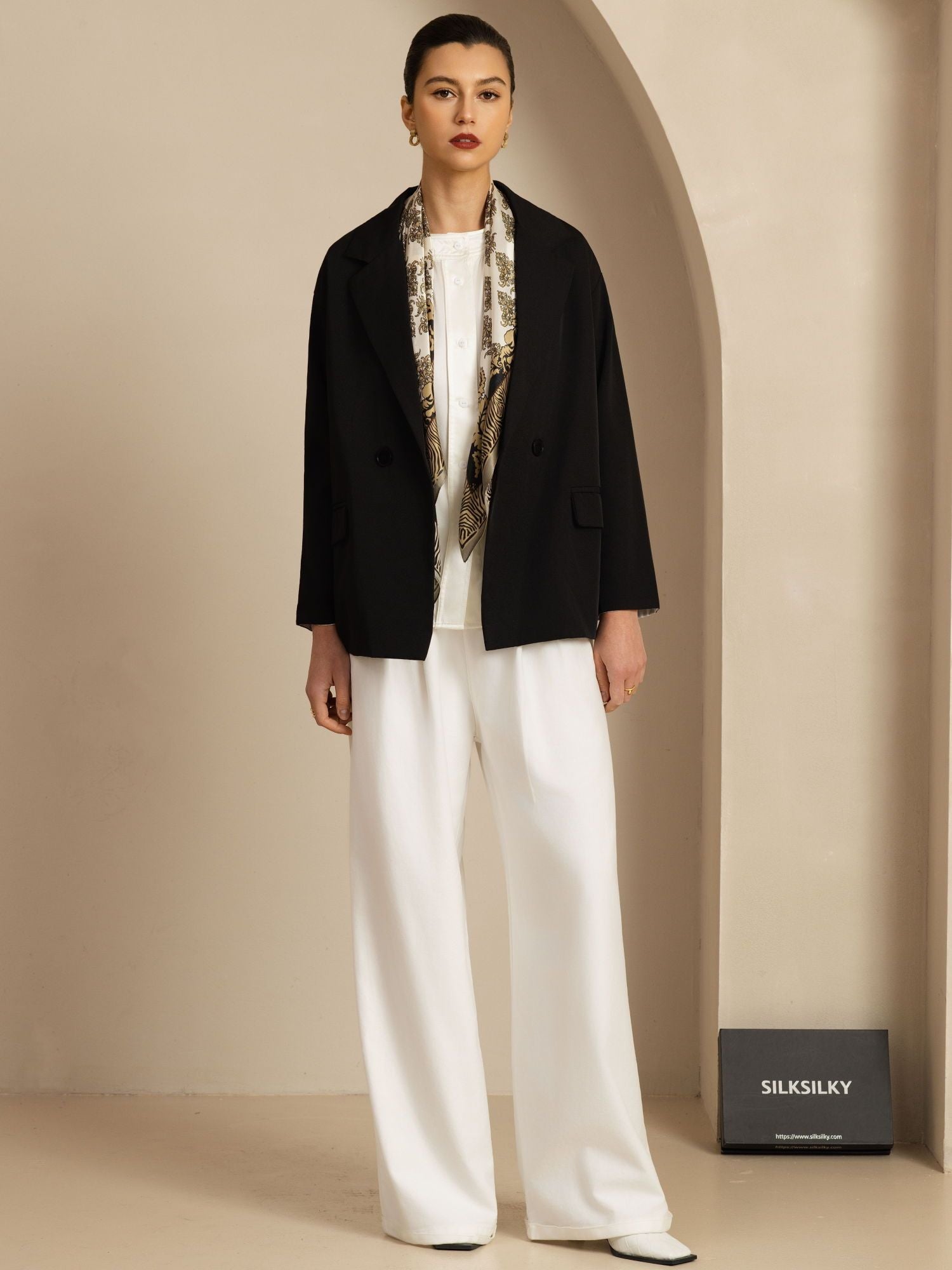 [P109] SilkSilky  Silk Scarf 005