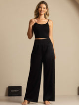 [Black] SilkSilky  Women's Pants 006