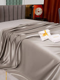 SilkSilky US 25Momme Pure Silk Sheet Gray 004