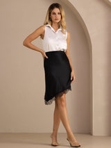 [Black] SilkSilky Skirt 008