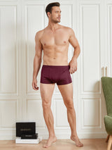[Wine] SilkSilky  100% Silk Jersey Men's Underwear 004
