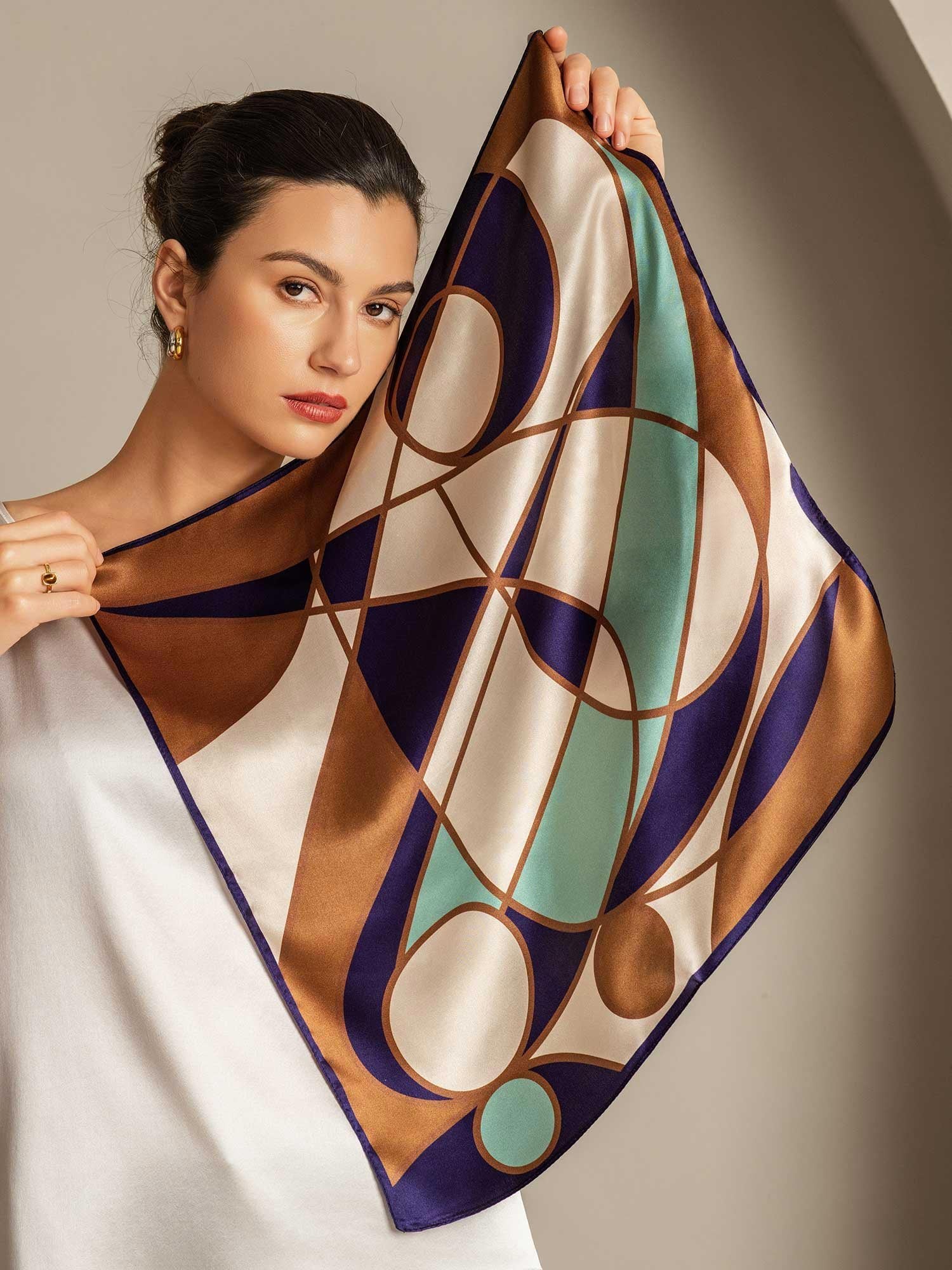 [P104] SilkSilky  Pure Silk Scarf 004,
