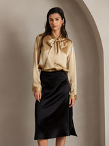[Black] SilkSilky  Skirt 001