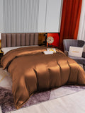 SilkSilky US 22Momme Pure Silk Duvet Cover Coffee 003