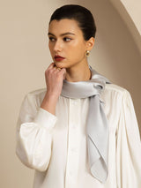 [Light Gray] SilkSilky  Scarf 001
