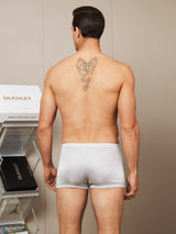 [Gray] SilkSilky  100% Silk Jersey Men's Underwear 002