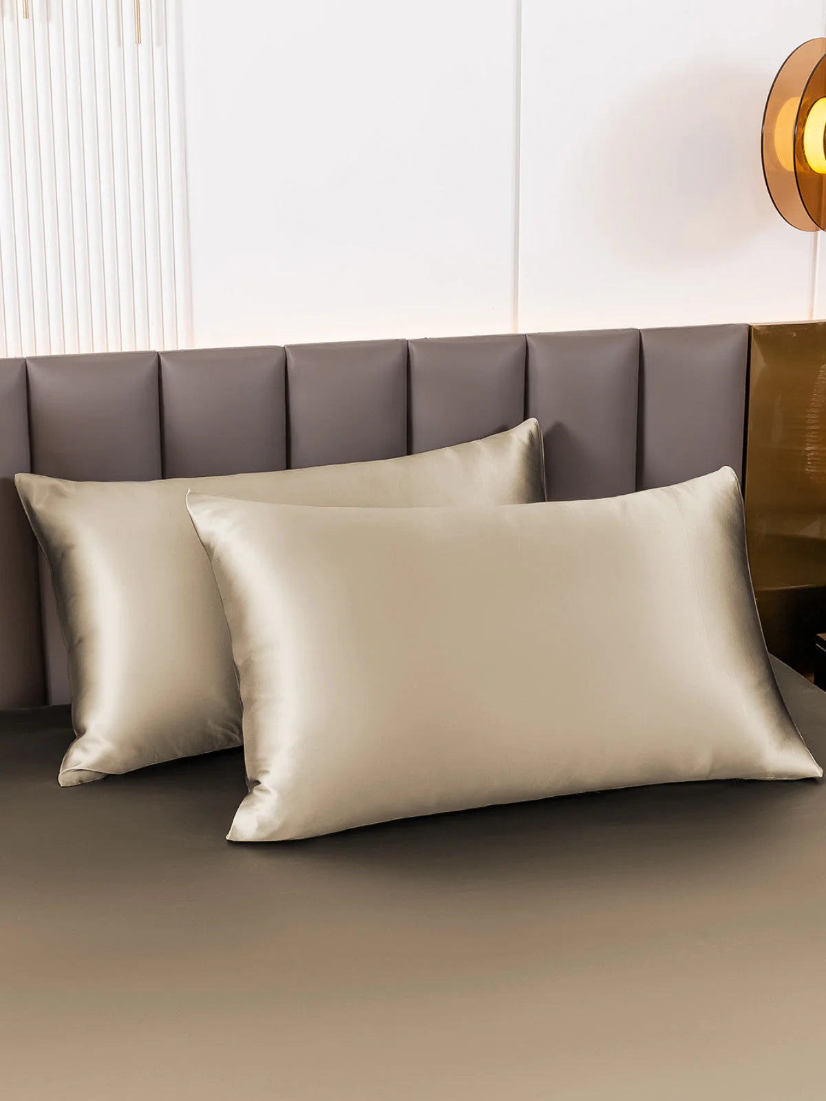 [Khaki] SilkSilky  19Momme Pure Silk Pillowcase 001