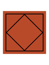 [Orange Square] SilkSilky Scarf 001