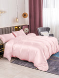 SilkSilky US 19Momme Pure Silk Bedding Set Pink 005