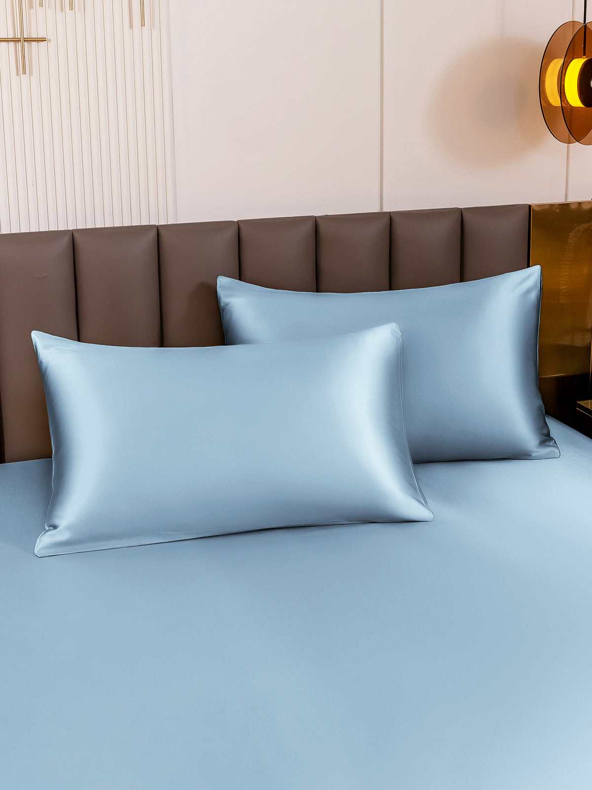 SilkSilky  19Momme Pure Silk Pillowcase LightBlue 003