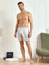 [Silver] SilkSilky  Men's Sleep Shorts 006