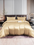 SilkSilky US 22Momme Pure Silk Bedding Set Beige 001