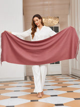 [Pale Mauve] SilkSilky  Wool Scarf 004