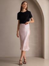 [Light Pink] SilkSilky  Skirt 007