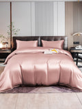 SilkSilky US 22Momme Pure Silk Bedding Set PaleMauve 001