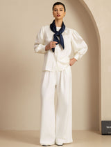 [Dark Blue] SilkSilky  Scarf 005