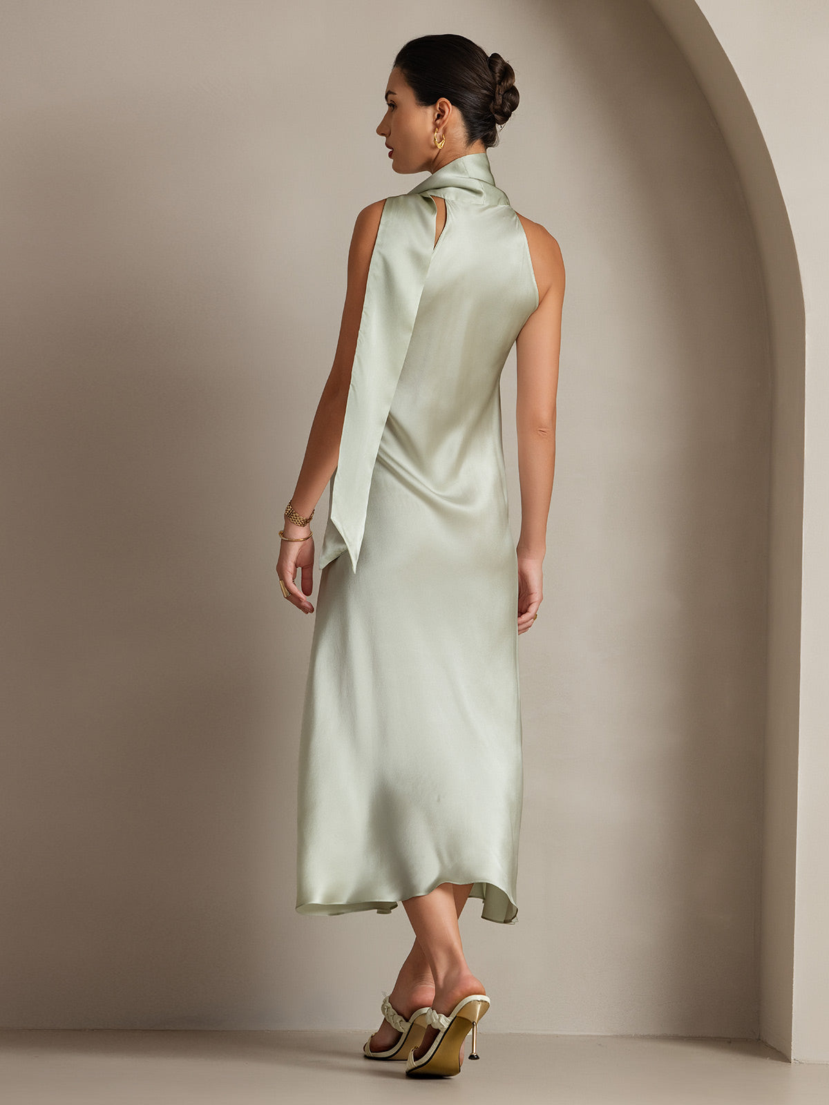 light green silk dress Satin Mismatched Sleeveless Sheath Short Bridesmaid Dresses, CB0308 Custom Size(leaving A note) / As Pic / A For sizing and fit Light Green Silk Dress Clearance