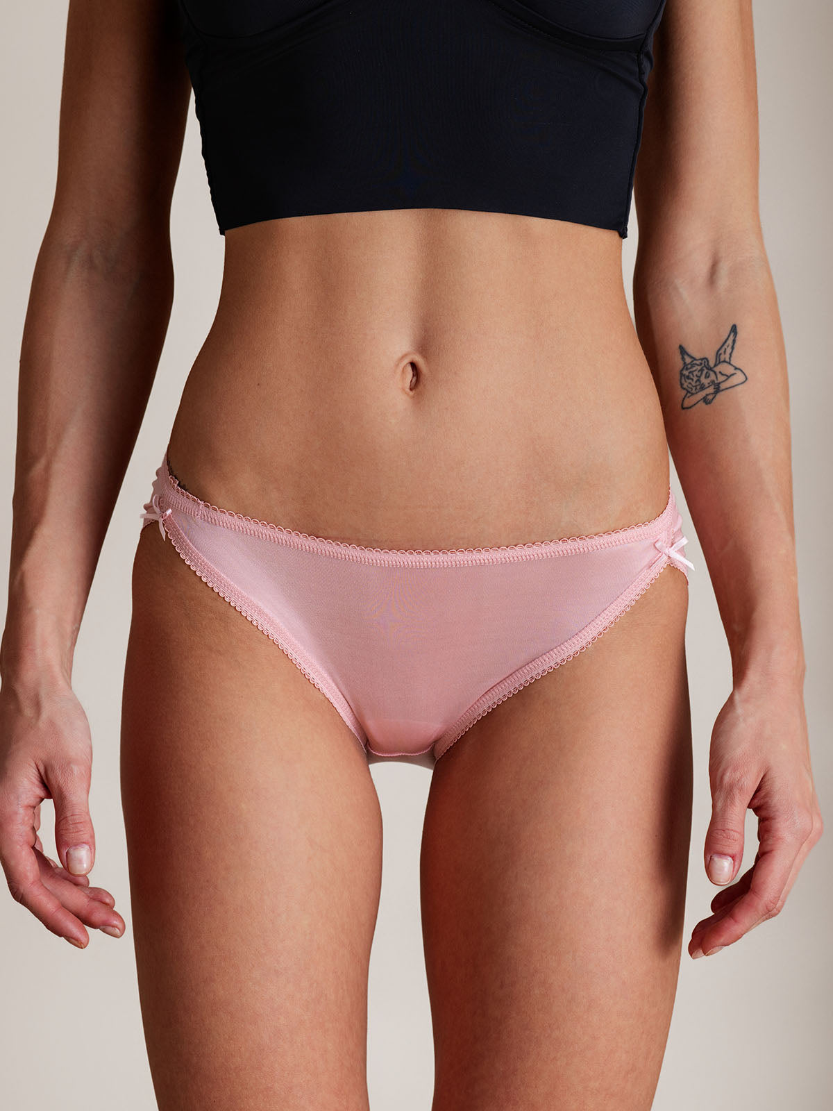 [Pink] SilkSilky  Silk Knitted Panty 001