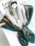 SilkSilky US Pure Silk Scarf DarkGreen 003