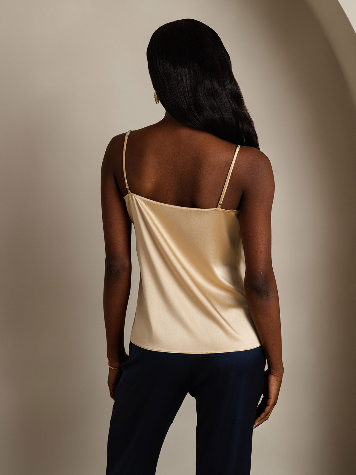 [Champagne] SilkSilky  19Momme Silk Camisoles 002