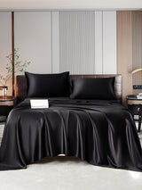 [Black] SilkSilky  22Momme Pure Silk Bedding Set 001,