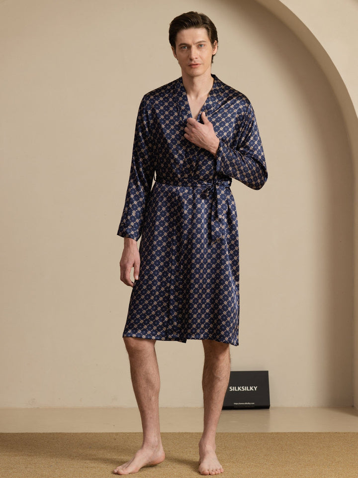 Men's Luxury Silk Robes & Dressing Gowns | SilkSilky  SILKSILKY