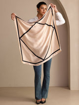 [Beige Square] SilkSilky Scarf 005