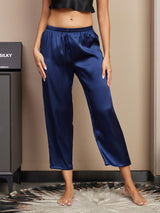 [Dark Blue] SilkSilky  Women's Sleep Pants 003