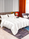 SilkSilky US 22Momme Pure Silk Bedding Set White 002