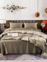 [Khaki] SilkSilky  19Momme Bedding Set 004