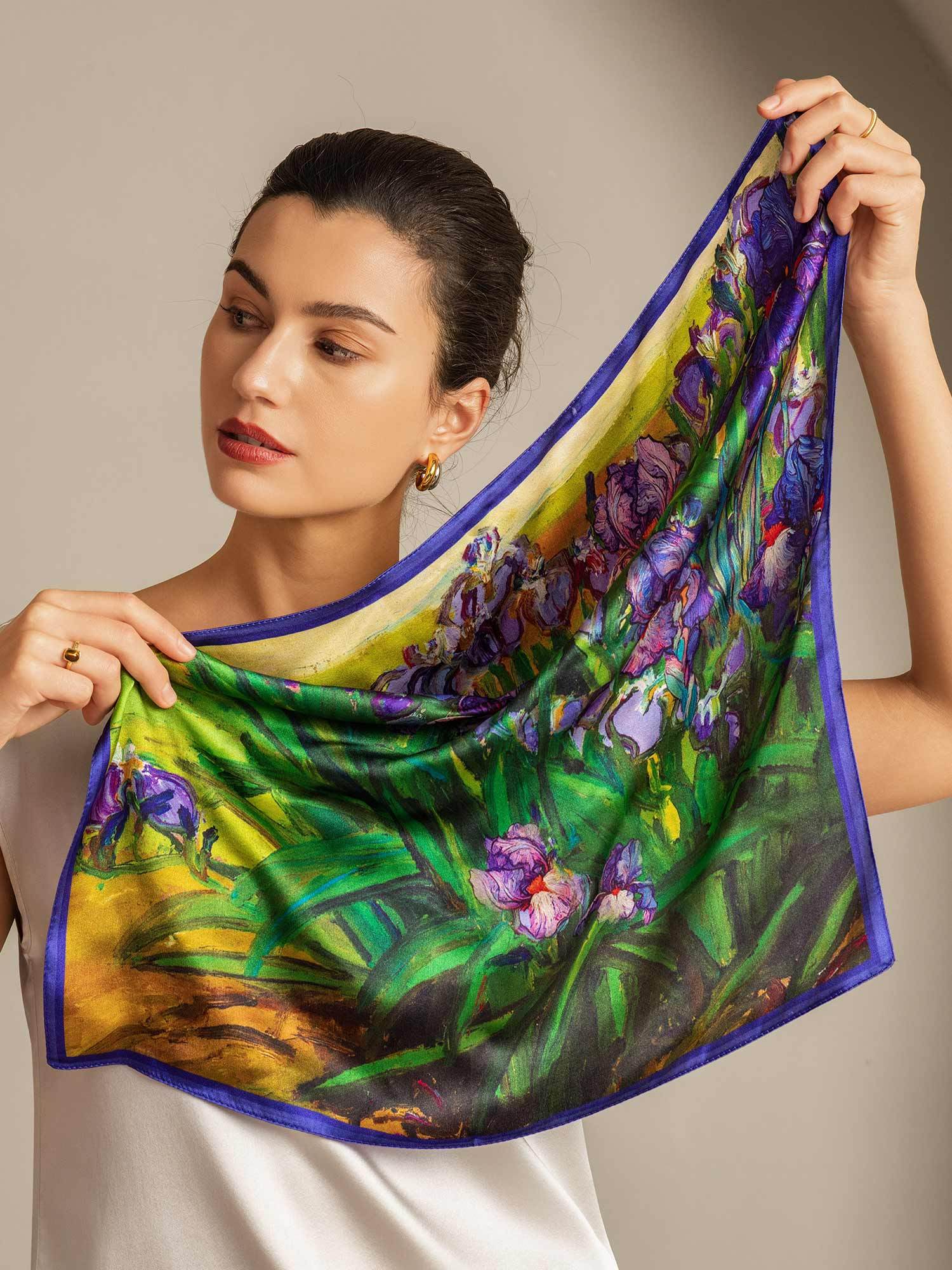 [Multi] SilkSilky Pure Silk Scarf 007