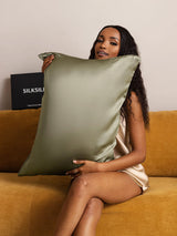 [Olive Green] SilkSilky  19Momme Pillowcase 003