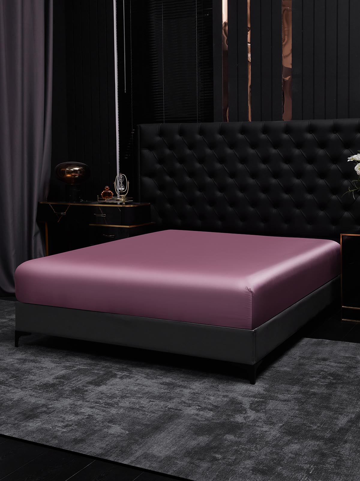 [Mauve Orchid] SilkSilky  22Momme Pure Silk Sheet 002