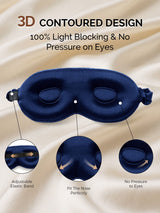 [Dark Blue] SilkSilky  22Momme Eye Mask 004