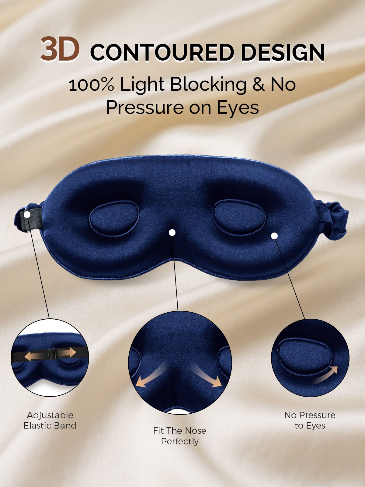 [DarkBlue] SilkSilky 22Momme Pure Silk Eye Mask 004