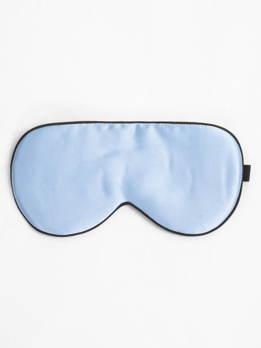 $48 LUNYA Women's Blue Washable Silk Sleep Elastic Band Eye Mask One Size