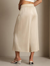 [Beige] SilkSilky 19Momme Silk Womens Pants 002