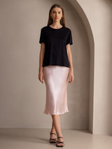 [Light Pink] SilkSilky  Skirt 003